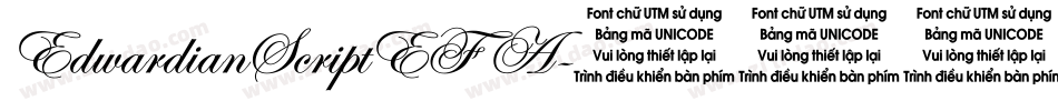 EdwardianScriptEF A字体转换